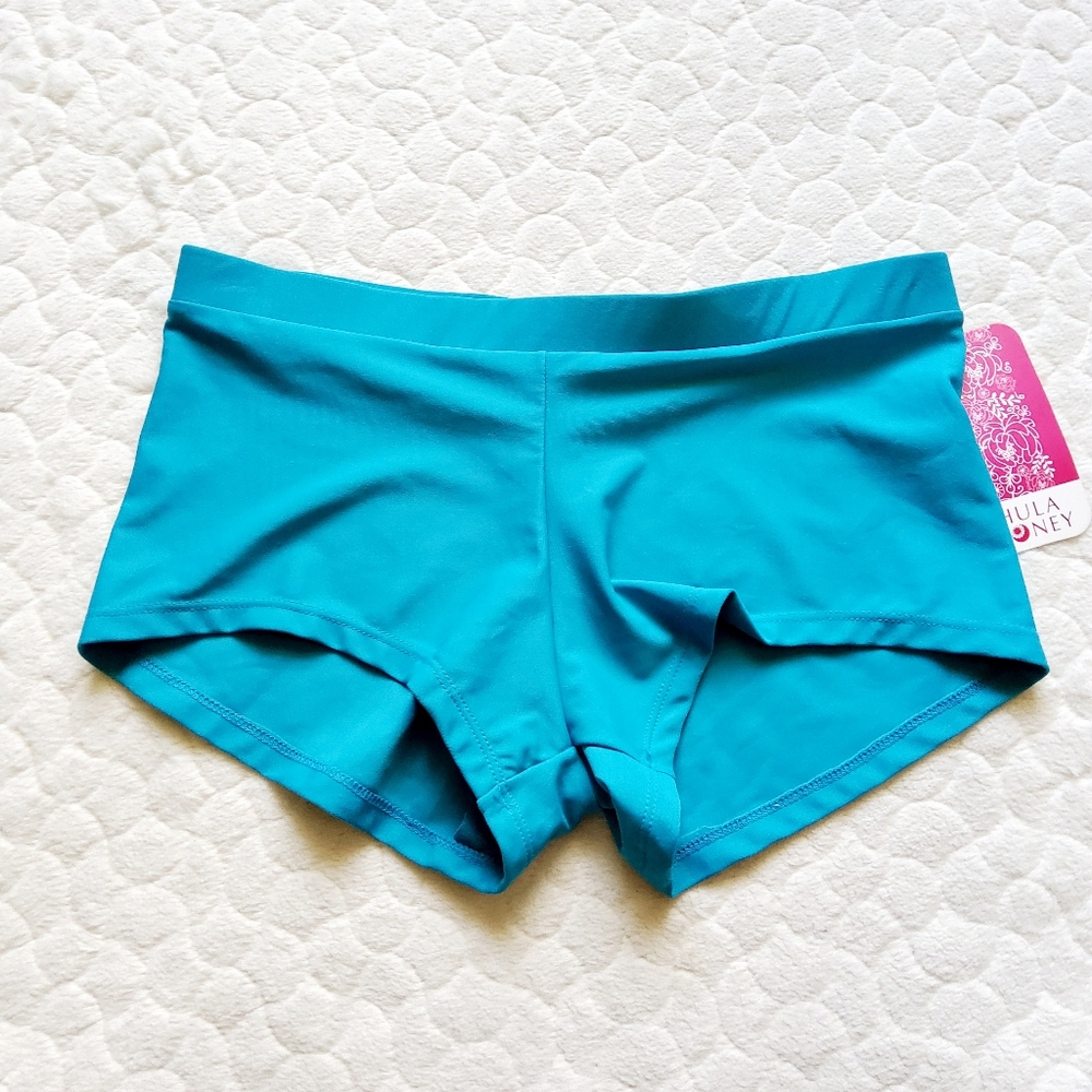NEW Hula Honey bikini bottoms shorts teal swimsuit